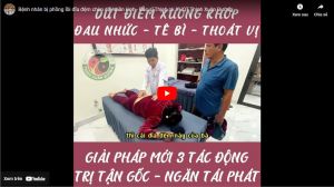Bệnh nhân bị phồng lồi đĩa đệm chèn dây thần kinh - Bác sĩ Thịnh pk YHCT Thịnh Xuân Đường
